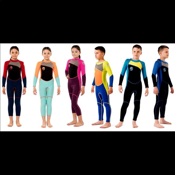 Aunua Kids Full Wetsuit Swimming Suit - Picture 1 of 16